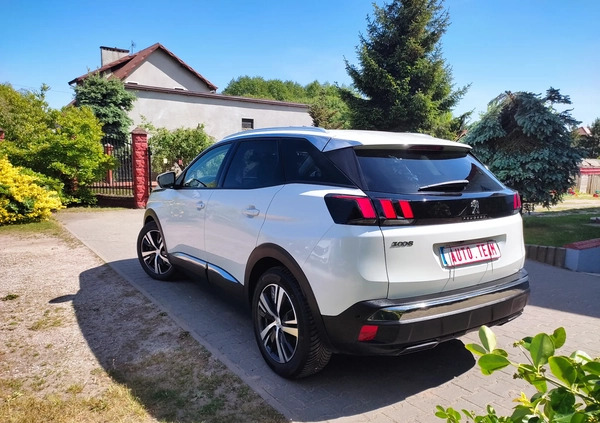 Peugeot 3008 cena 81900 przebieg: 186380, rok produkcji 2019 z Lipsko małe 497